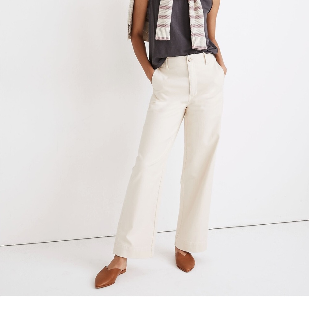 Madewell Marling Pants - Size 24 - Cream